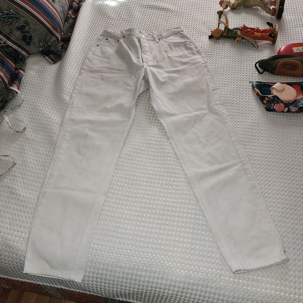 CALVIN KLEIN EUC WOMEN'S SIZE 10 WHiTE DENIM JEANS
